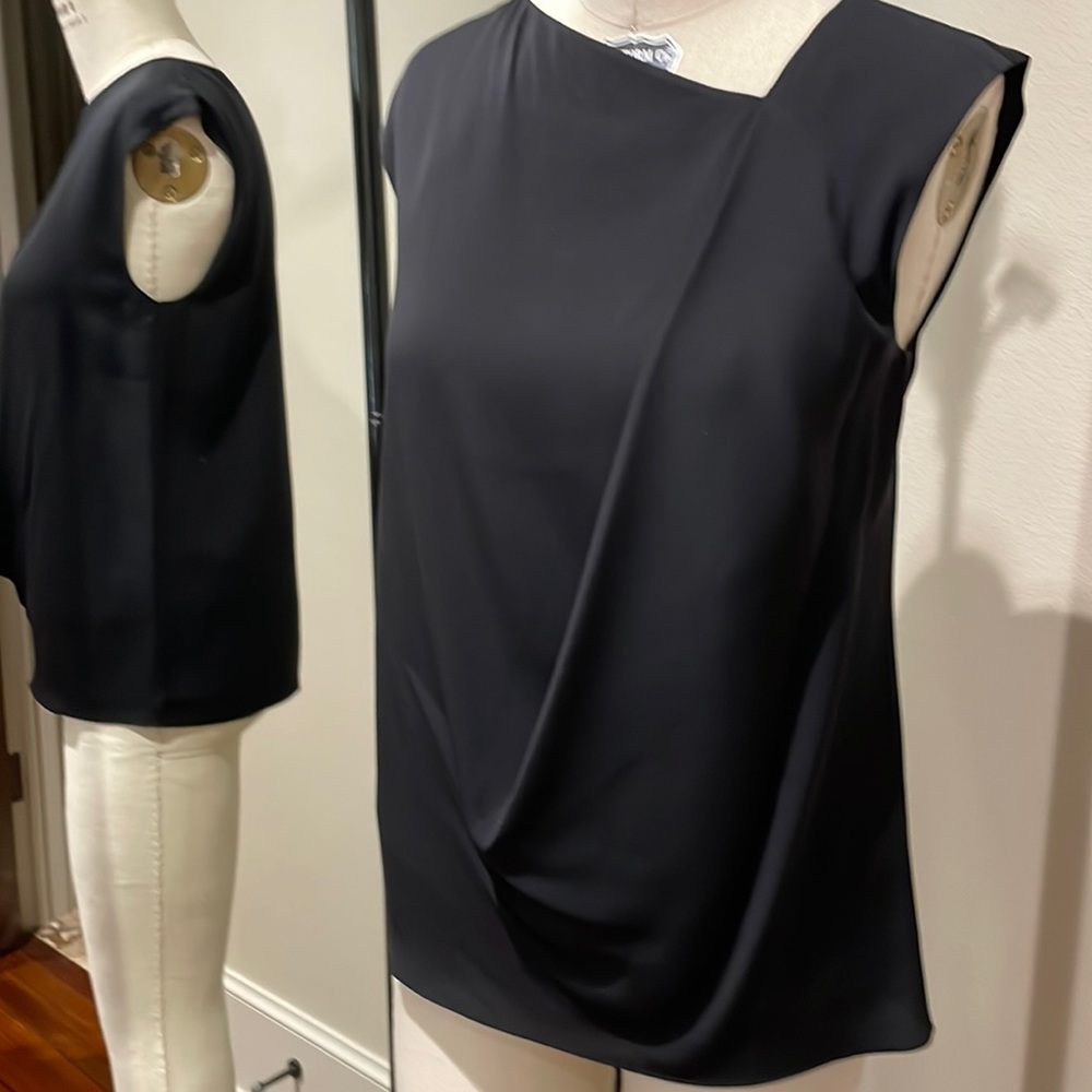 Halston Heritage Black Silk/Viscose Top size XS
